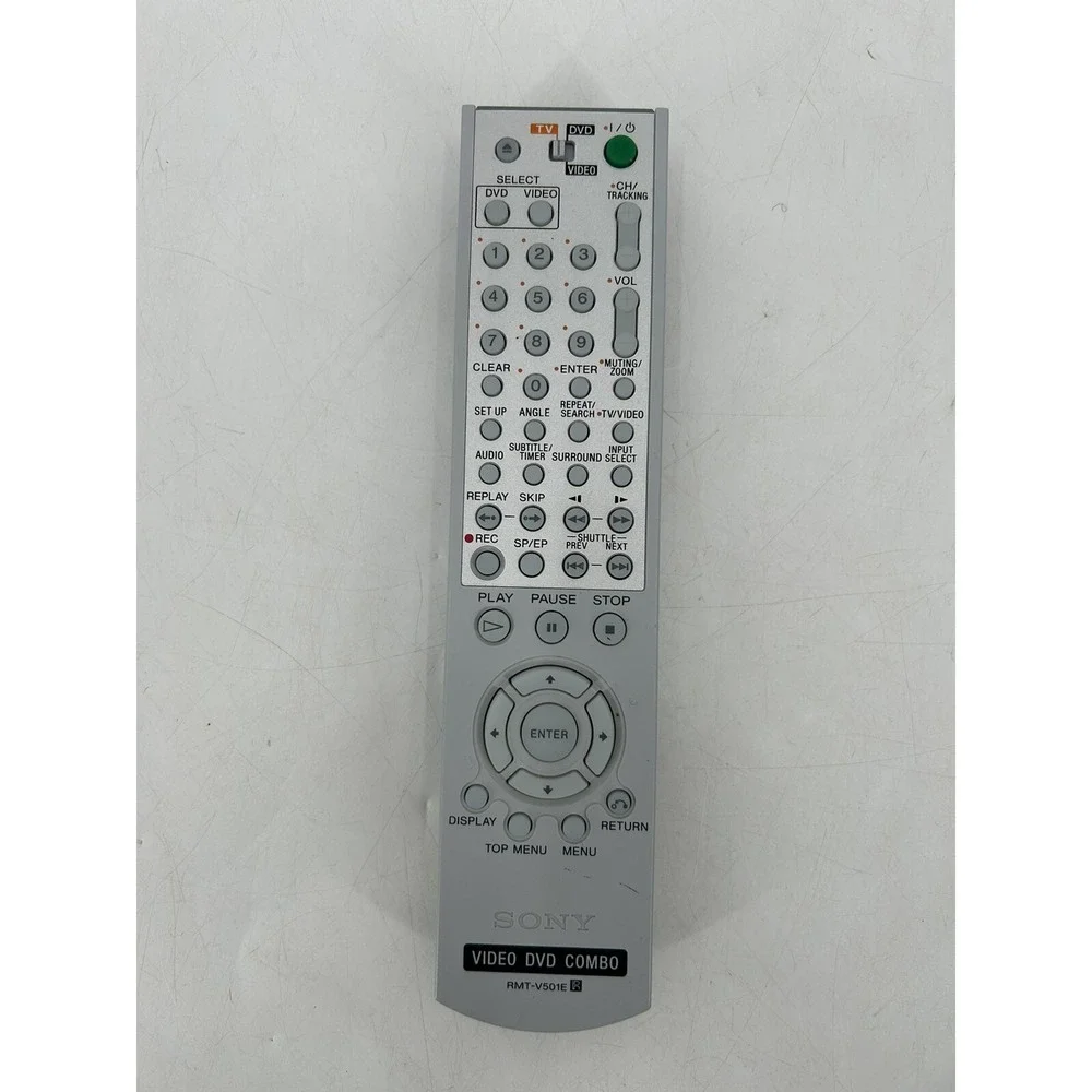 Sony RMT-V501E Video DVD Combo Remote Control‎ For RMTV501E SLVD261P SLVD271P